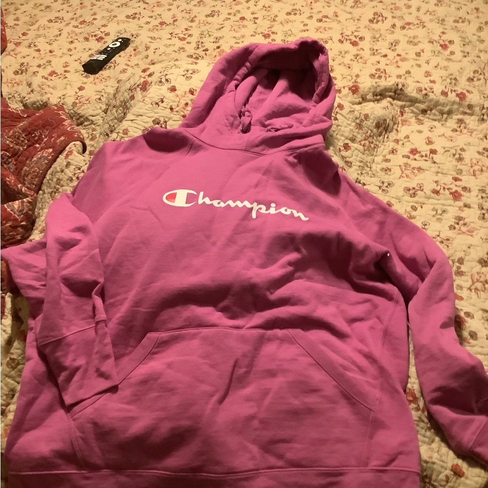 Womens xl Champion hoodie darker pink. Worn handful of times. Like new.
